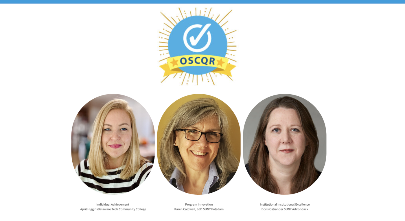 Headshots of OSCQR winners