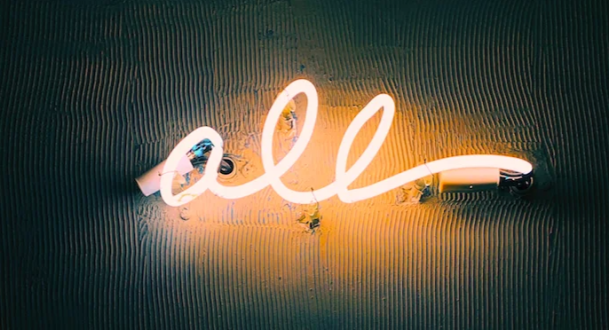 "All" in neon