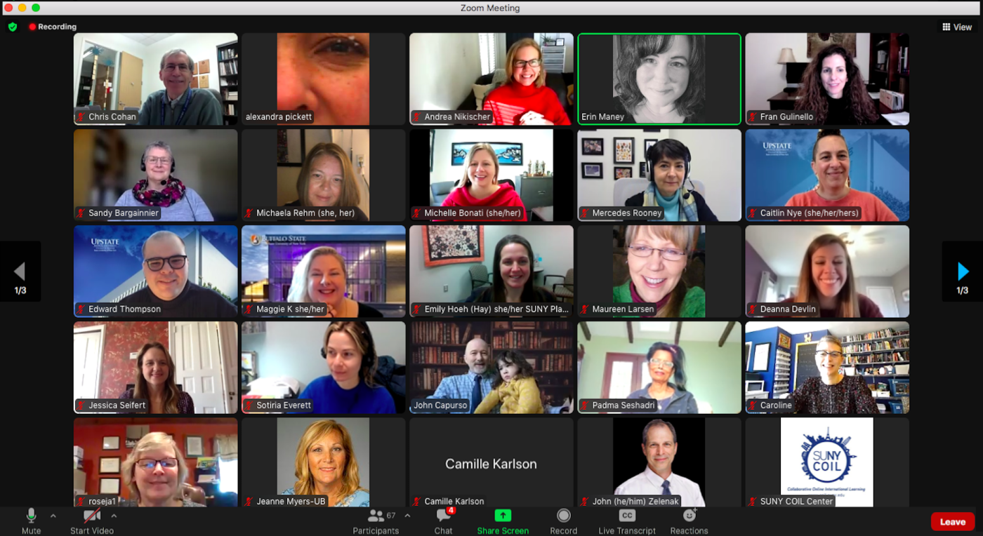 Zoom room with participants