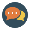 speech bubbles icon