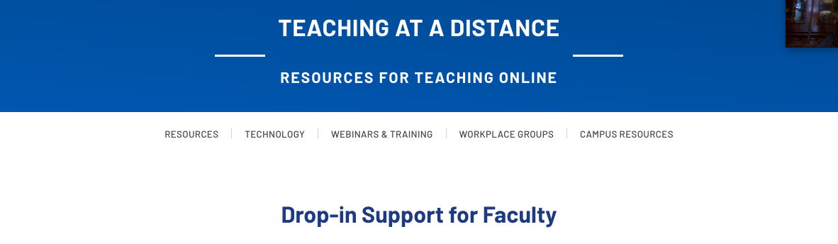 faculty supports website header