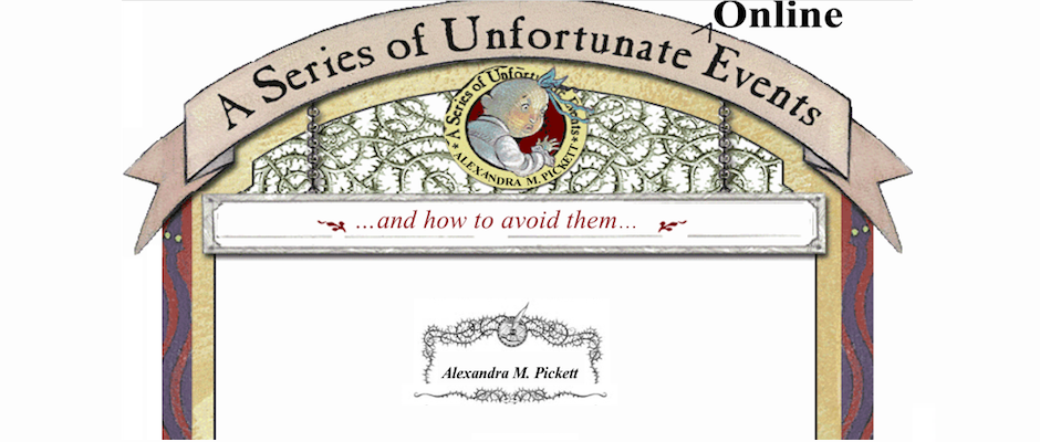 series of unfortunate online events header