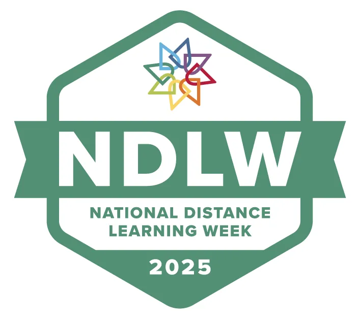 National Distance Learning Week 2025 logo - decorative