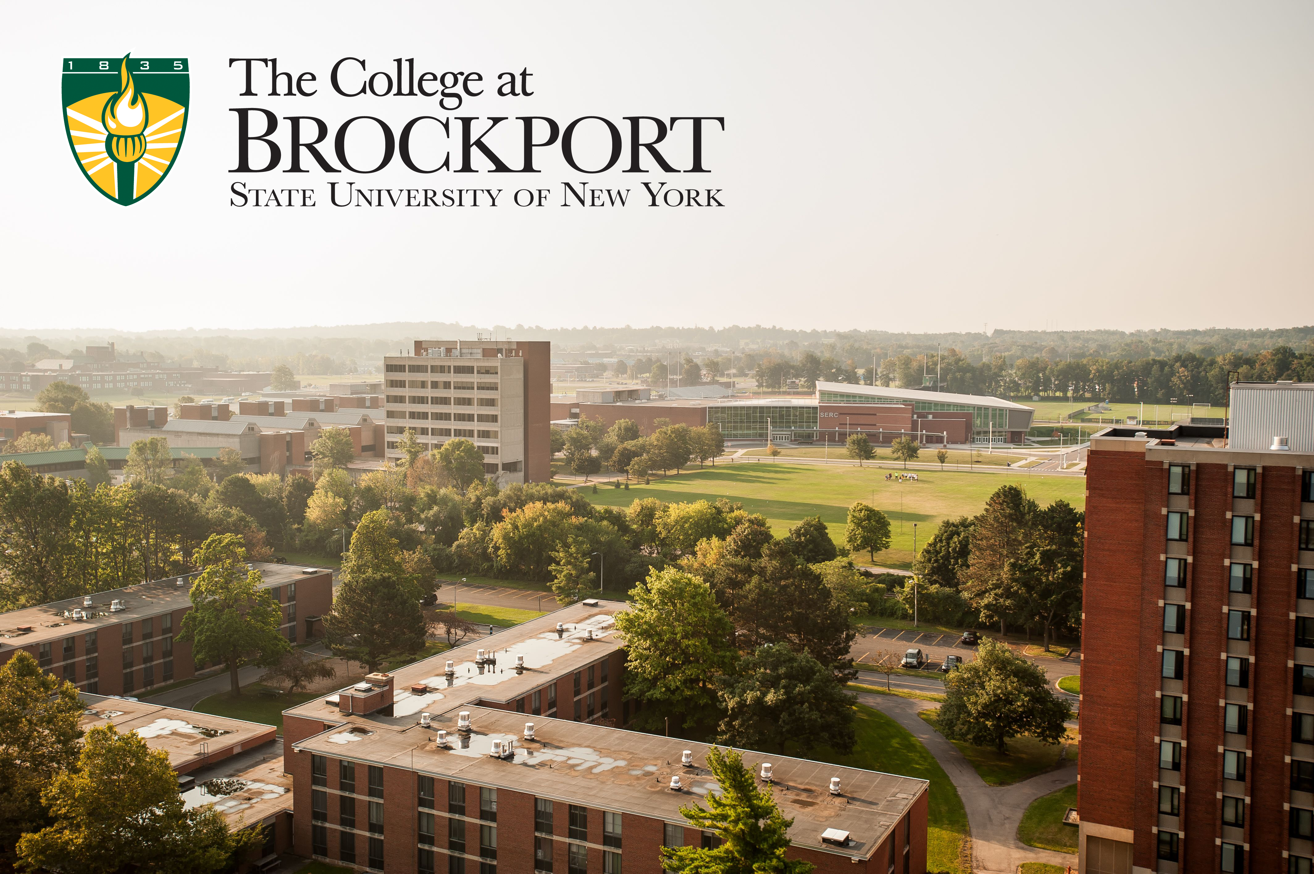 arial image of SUNY Brockport campus