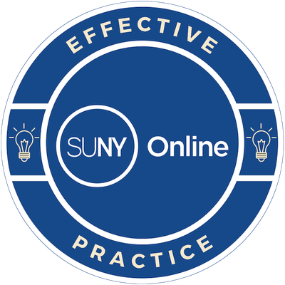 Effective Online Practice Award badge